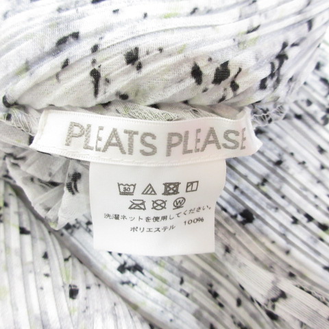 プリーツプリーズ PLEATS PLEASE イッセイミヤケ 総柄 ノースリーブ 
