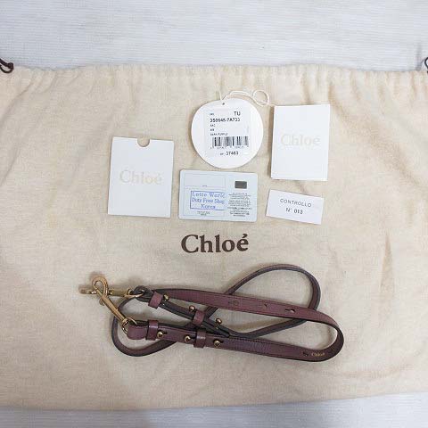 クロエ CHLOE エテル 2WAY ショルダー ハンド バッグ ダーク