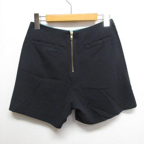 ザンパ ZAMPA ショート パンツ S ネイビー バックファスナー