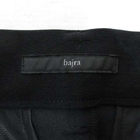バジュラ bajra 異素材切替え スキニー パンツ 2 黒 ブラック 