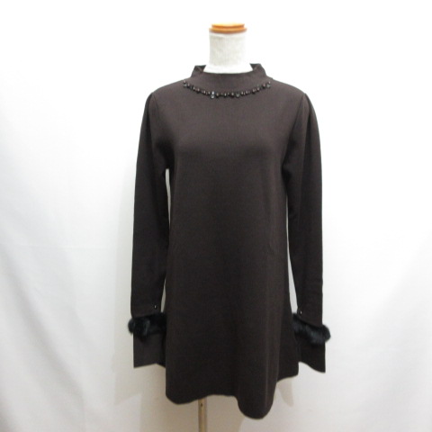 未使用品 トゥービーシック TO BE CHIC 長袖 ハイネック ニット  