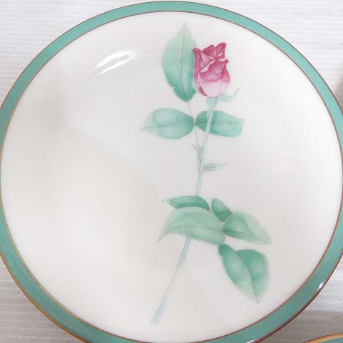 香蘭社 ローズ ガラス 3色 バラ 薔薇 プレート 皿 香蘭社 ローズ ガラス 3色 バラ 薔薇 プレート 皿