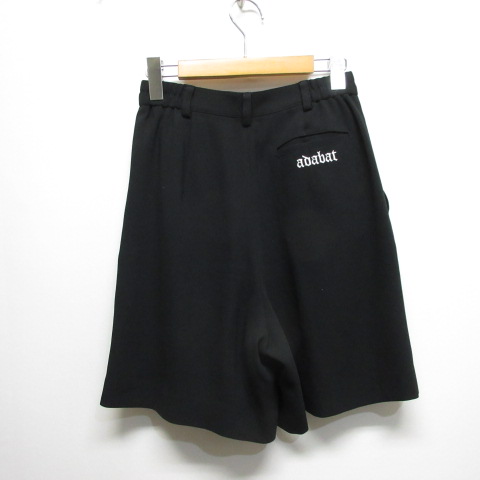 Adabat(アダバット)ゴルフ黒ショートパンツ サイズ52 アダバット adabat ゴルフウェア キュロット ショートパンツ 1