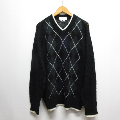 ガンリュウ GANRYU コムデギャルソン 13AW アーガイルニットセーター