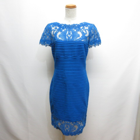 タダシショージtadashi shoji ブルーレースワンピースドレス