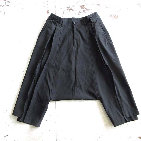 コムデギャルソン COMME des GARCONS 美品 サルエル パンツ 変形 XS 黒  