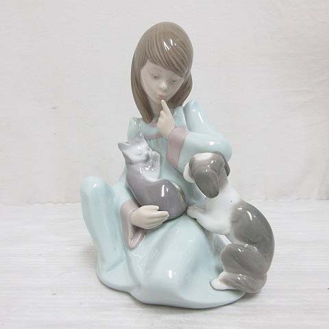 【美品】LLADRO　起こしちゃだめよ #5640 リヤドロ LLADRO No.5640 起こしちゃだめよ Cat Nap 陶器