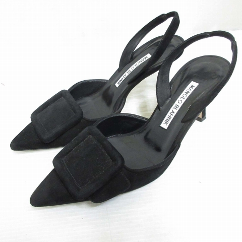 マノロブラニク MANOLO BLAHNIK MAYSALE メイセール スエード ミュール 