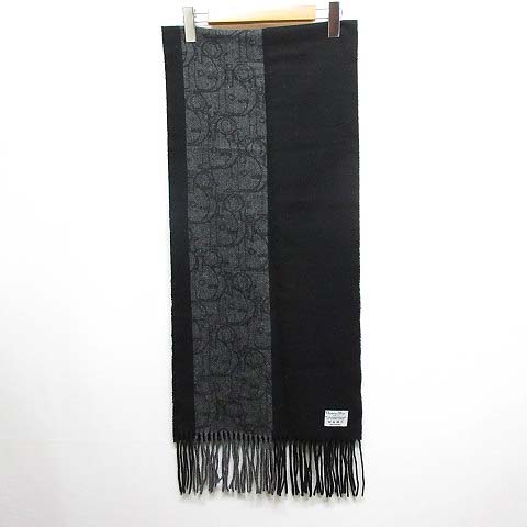 クリスチャンディオール】ウール リバーシブル ショール マフラー