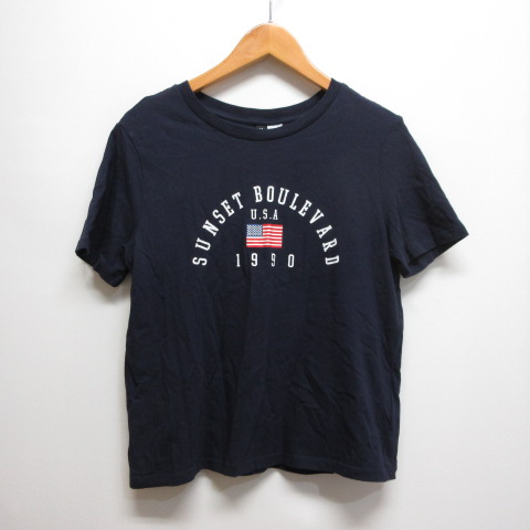 【タグ付き新品】アパルトモン☆スポーティー＆リッチＴシャツカットソー☆ネイビー タグ付き新品】アパルトモン☆スポーティー＆リッチTシャツ