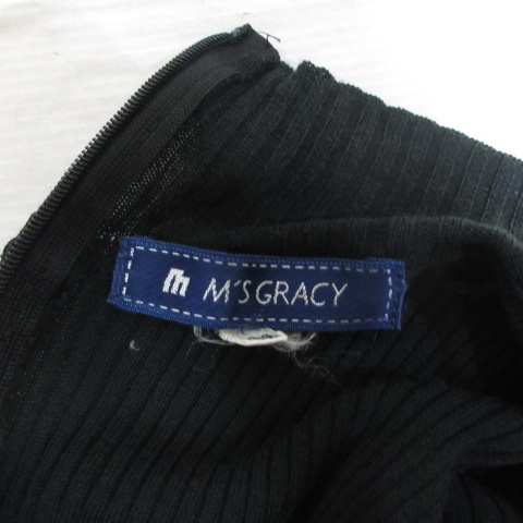 新品M'S GRACY 半袖シャツワンピース 38 M'S GRACY 刺繍フラワープリント 半袖ワンピース 38 エムズ
