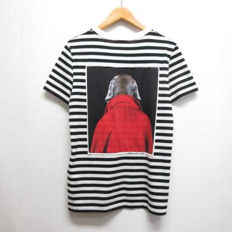 MaxMara ストライプ Tシャツ 犬プリント Max Mara MAX MARA マックスマーラ 半袖 Tシャツ CIPRIA