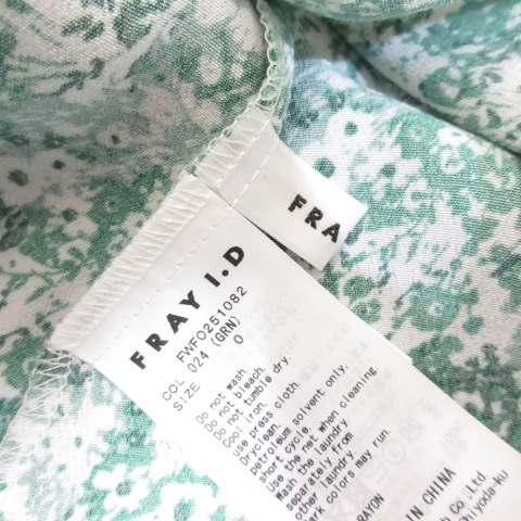 フレイアイディー FRAY I.D 美品 カシュクール プリント ワンピース 0