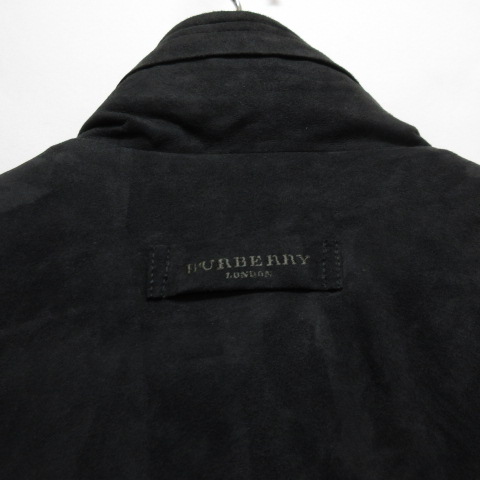 バーバリー ロンドン BURBERRY LONDON フェイクスエード ジップ