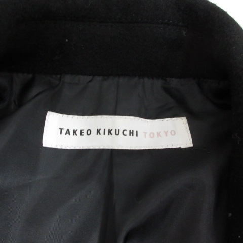 タケオキクチ TAKEO KIKUCHI ダブル ライダース風 ウール