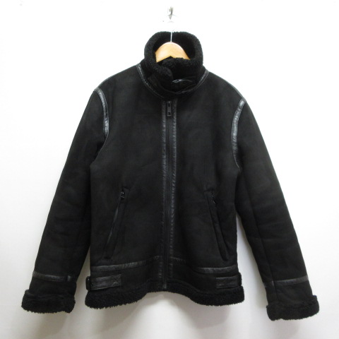 ザラ ZARA フェイクムートン B-3 フライト ジャケット ボンバー 裏ボア