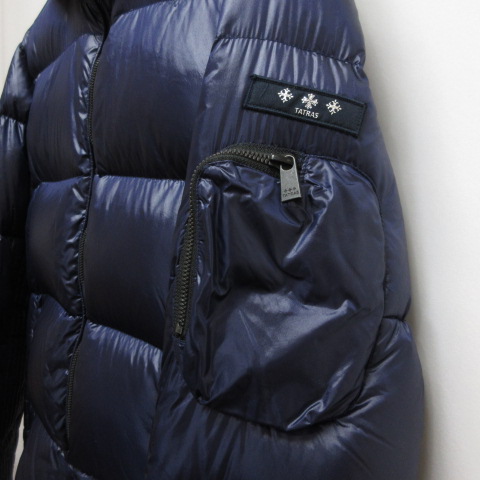 タトラス TATRAS ベルボ BELBO ダウン ジャケット 3 ネイビー MTA18A4368 ナイロン フード取外し可 正規品 メンズ