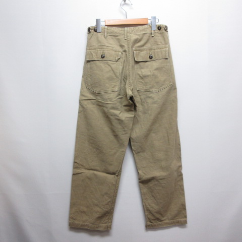 orslow ベイカーパンツ　レギュラーフィット　ボタンフライ orslow】 US ARMY FATIGUE PANTS Regular fit Button Fly オアスロウ