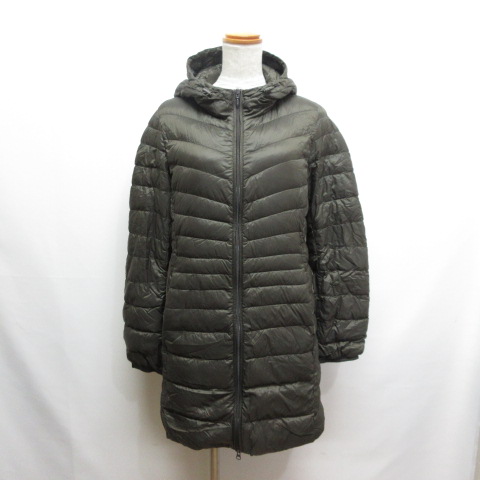 ユニクロ ウルトラライトダウン ジャケット カーキ レディース