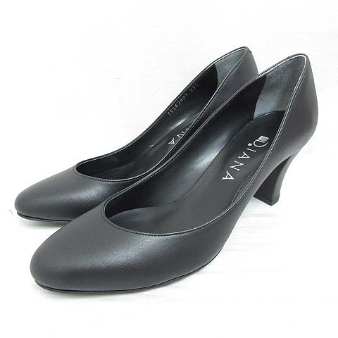 未使用品 ダイアナ DIANA パンプス スムース レザー シューズ 23.5 TS  