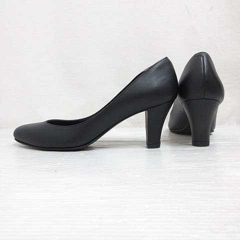 未使用品 ダイアナ DIANA パンプス スムース レザー シューズ 23.5 TS  