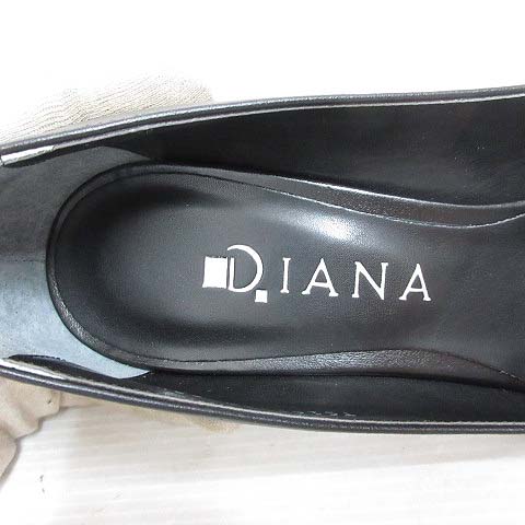 未使用品 ダイアナ DIANA パンプス スムース レザー シューズ 23.5 TS  