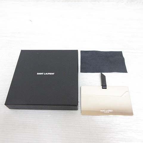 未使用品 サンローラン パリ SAINT LAURENT PARIS カード型ミラー 手鏡