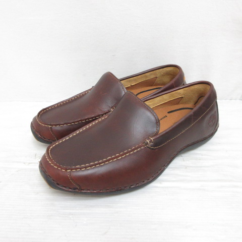 【中古】未使用品 ティンバーランド Timberland スマート コンフォート レザー ローファー シューズ 7W 25cm 茶 未使用品 ティンバーランド Timberland スマート コンフォート レザー