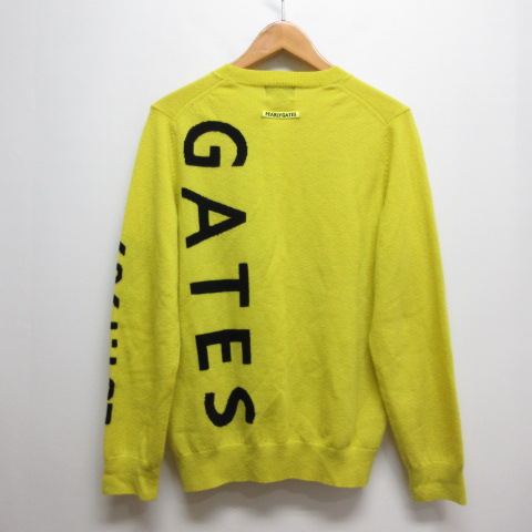 PEARLY GATES パーリーゲイツ　ゴルフウェアニット、サイズ6 美品】パーリーゲイツ セーター 黒×白 ボーダー 後ゼブラ柄 ニット