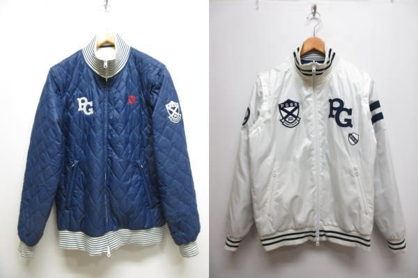 専用 パーリーゲイツ 中綿 リバーシブルブルゾン 4 ホワイト ネイビー