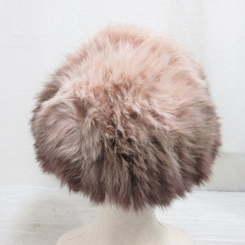 カシラ CA4LA ラビットファー 帽子 グラデーション ブラウン系 ニット