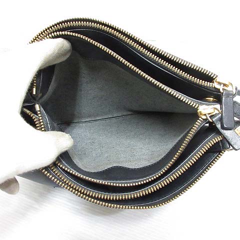 セリーヌ CELINE トリオ ラージ ショルダー バッグ レザー 斜め掛け