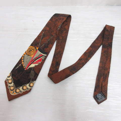 ジャンフランコフェレ GIANFRANCO FERRE 美品 ネクタイ 総柄 剣先10.5