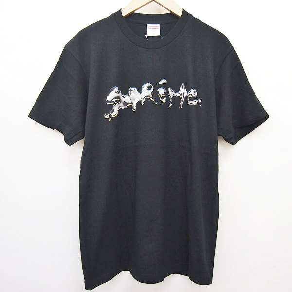 未使用品 シュプリーム SUPREME ☆AA☆18AW Liquid Tee Black リキッド 