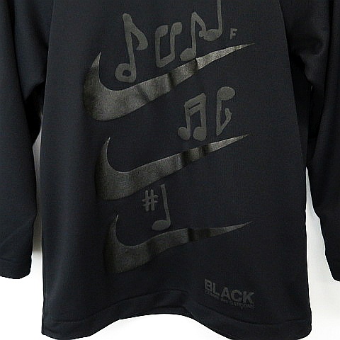 8*1様 Nike Comme des Garçons ブラック長袖カットソー コムデギャルソンブラック COMME des GARCONS BLACK ナイキ NIKE
