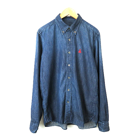 ソフネット SOPHNET. B.D DENIM SHIRT インディゴ デニム シャツL  