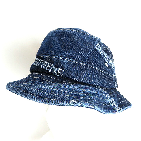 未使用品 シュプリーム SUPREME ☆AA☆19SS Logo Denim Crusher ロゴ 