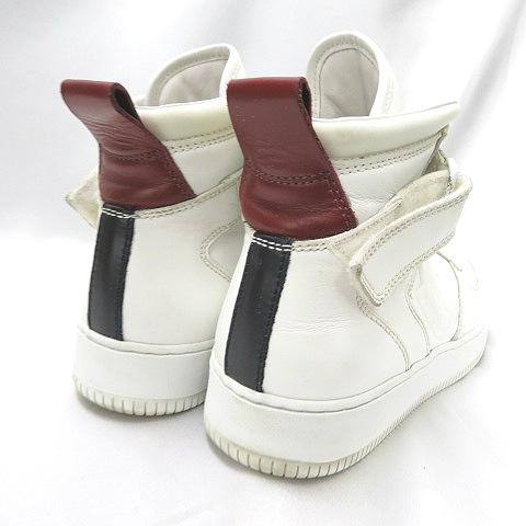 モンクレール MONCLER ☆AA☆ロゴ型押し レザー ハイカット スニーカー 