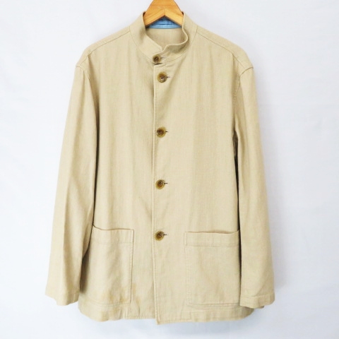 ポールスミス PAUL SMITH LONDON リネン混 スタンドカラージャケット 