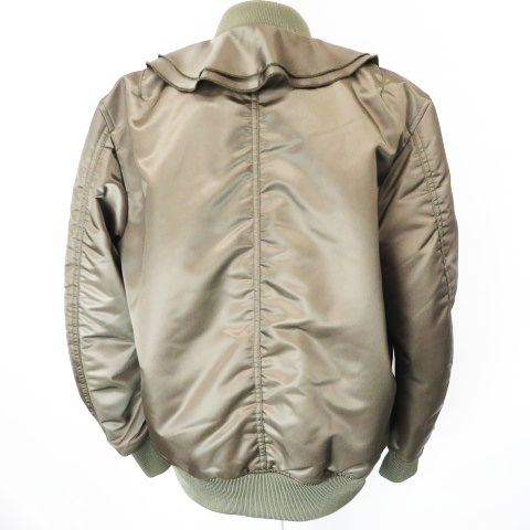 ディーゼル DIESEL フリル MA-1 リブ ブルゾン ボンバージャケット 
