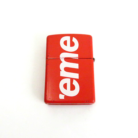 シュプリーム SUPREME ☆AA☆18SS Logo Zippo ジッポ ライター 赤  