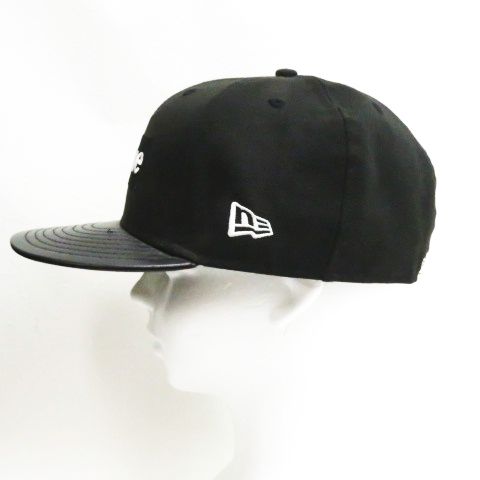 シュプリーム SUPREME ☆AA☆12AW Leather Visor New Era Cap Black 7 