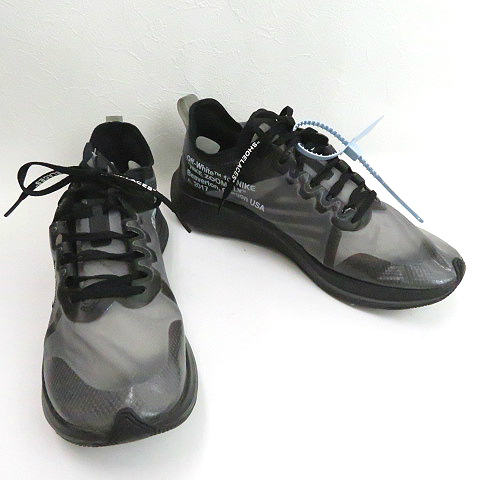 ナイキ NIKE ☆AA☆OFF WHITE THE 10 ZOOM FLY AJ4588-001 BLACK US10 