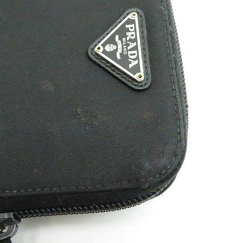 プラダ PRADA TESSUTO ナイロン ラウンドファスナー 二つ折り財布 M522