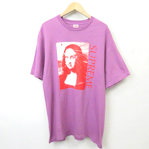 シュプリーム SUPREME ☆AA☆18SS Mona Lisa Tee モナリザ Tシャツ 紫 