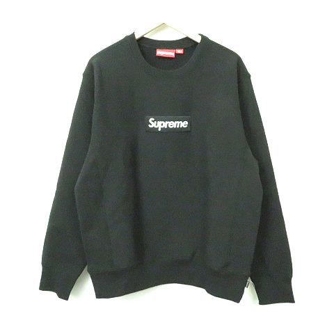 未使用品 シュプリーム SUPREME ☆AA☆18AW Box Logo Crewneck Black M 