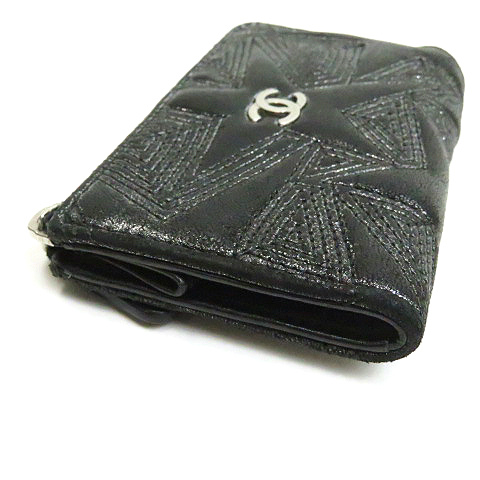 シャネル CHANEL ☆AA☆ スター 星 ココマーク メタリック ラムスキン