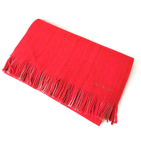 ポールスミス Paul Smith ストライプ フリンジ マフラー赤レッド メンズ レディース 066 ベクトルパーク