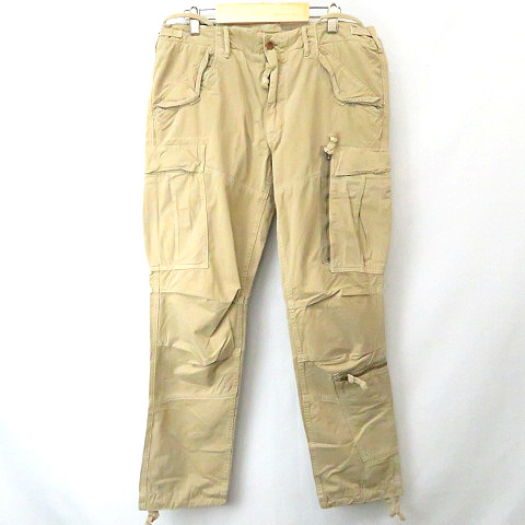 未使用品 ポロ ラルフローレン Polo Ralph Lauren ミリタリー カーゴ パンツ W36 ベージュ メンズ 066 ベクトルパーク