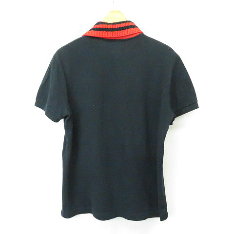 グッチ GUCCI ☆AA☆18SS エンブロイダリー ポロシャツ 475118 M NAVY  
